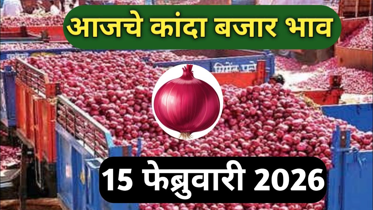 ⭕ 15 फेब्रुवारी 2026 | अहिल्यानगर कांदा बाजार भाव | Kanda Bajar Bhav Today | कांदा बाजार भाव
