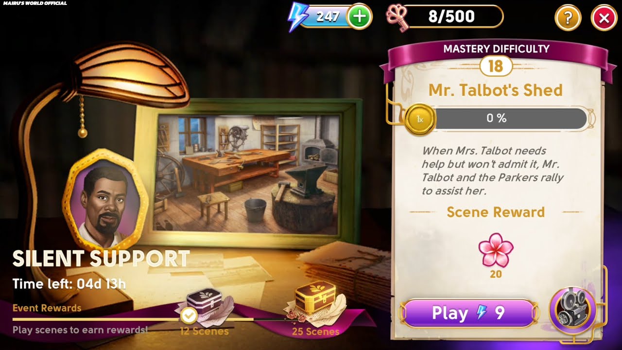 June's Journey Secrets 34 Scene 18 Mr. Talbot's Shed Silhouette Mode 4K ULTRA HD