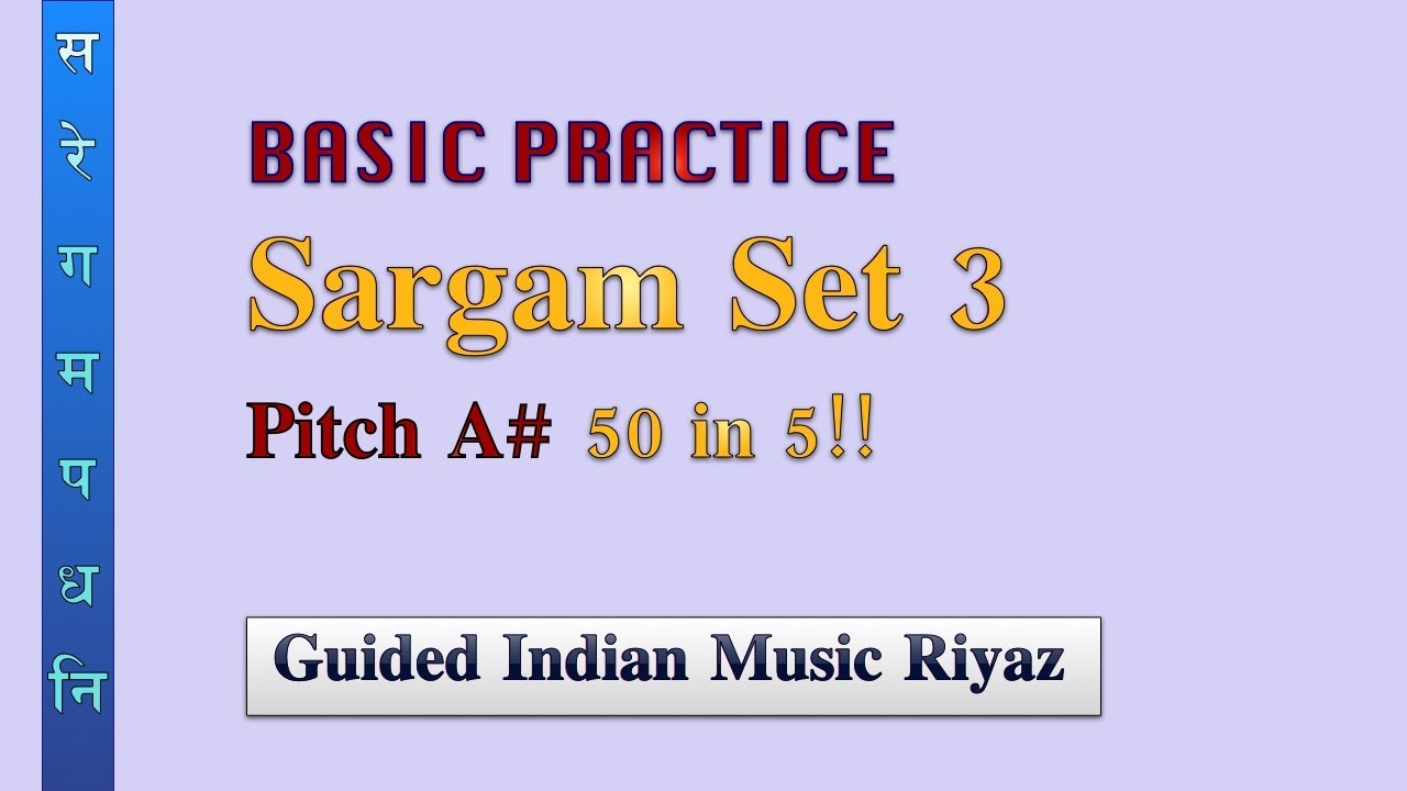 Basic Sargam Practice | Set 3 in A#/Bb Scale | Urmi Battu