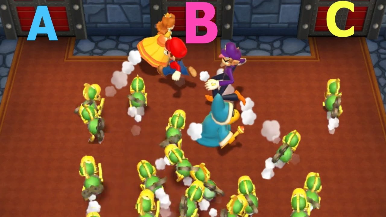 Mario Party 9 Minigames - Daisy vs Magikoopa vs Mario vs Waluigi (Master Cpu)