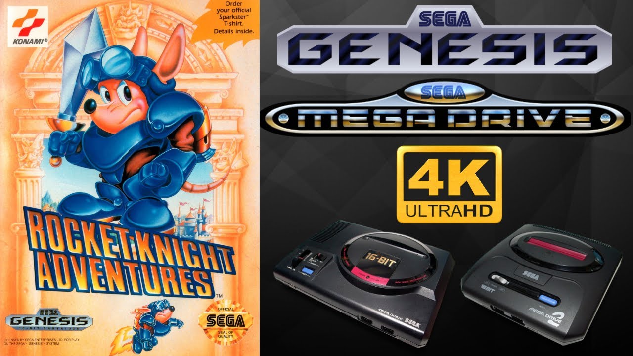 Rocket Knight Adventures [SEGA GENESIS/MEGA DRIVE] Gameplay Walkthrough FULL GAME [4K60ᶠᵖˢ🔴]