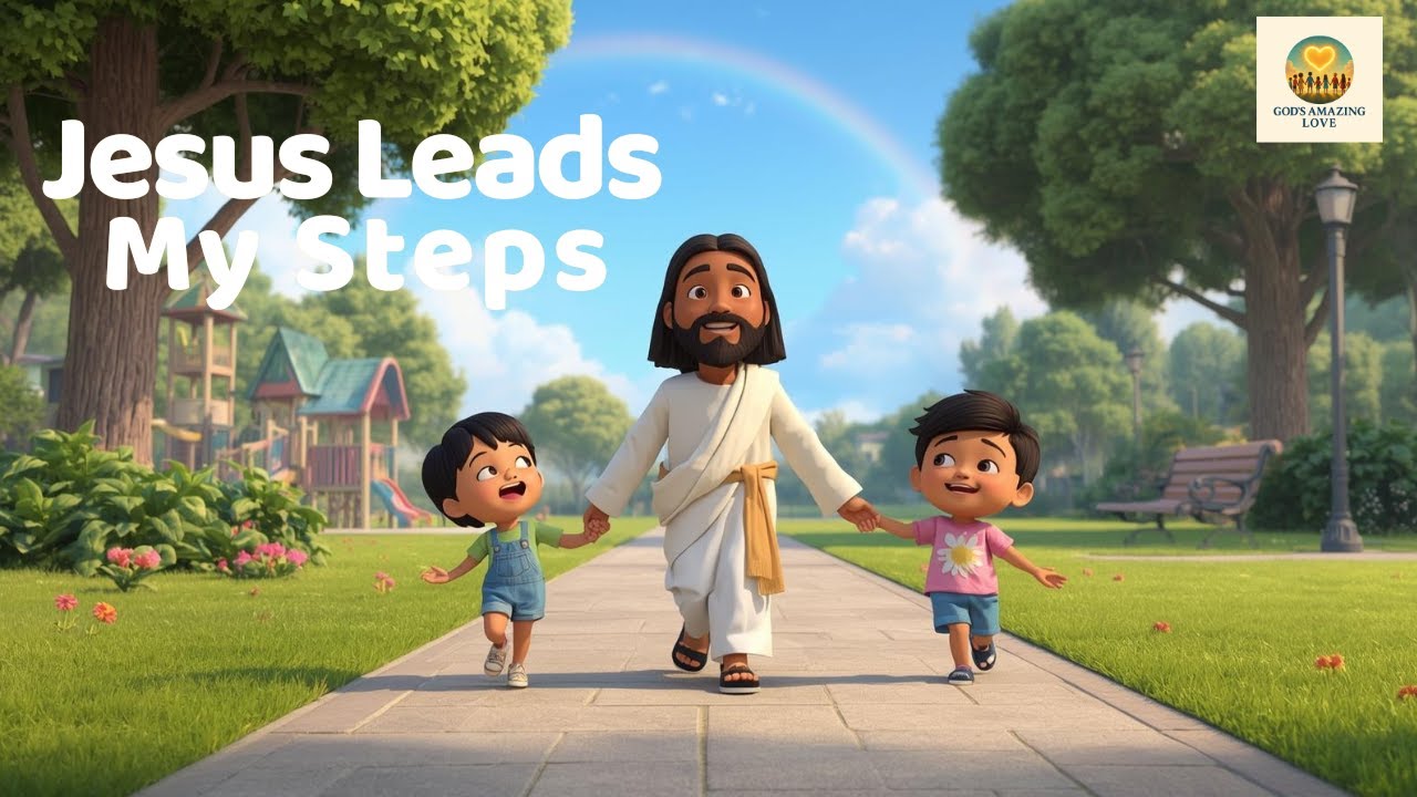 Jesus Leads My Steps 👣 | Kids Christian Worship Song | Psalm 37:23 | God’s Guidance for Children