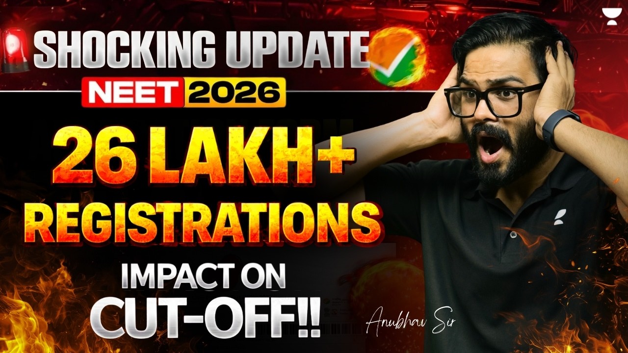 NEET 2026 BIG UPDATE 🚨 26 Lakh Registrations! Cut-Off Will SKYROCKET?