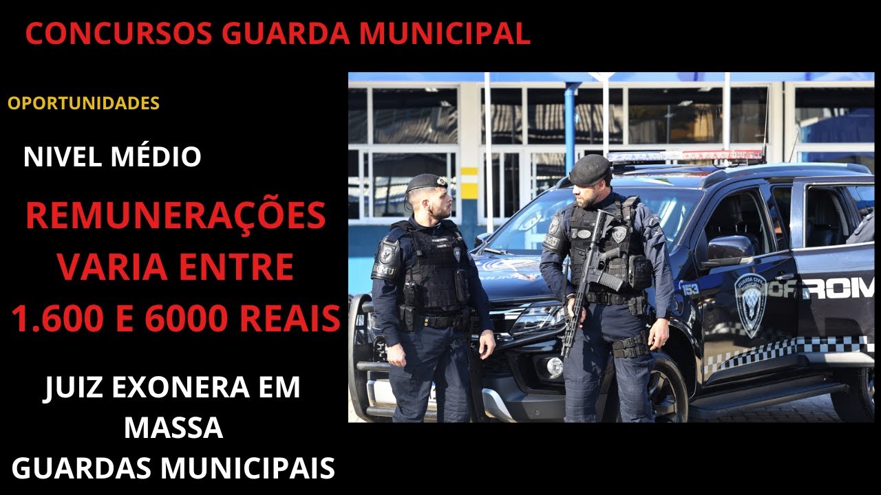 CONCURSO GCM🚨NIVEL MÉDIO🔥CENTENAS DE VAGAS😎SALARIO ENTRE 1600 A 6000 MIL😱JUIZ EXONERA EM MASSA...