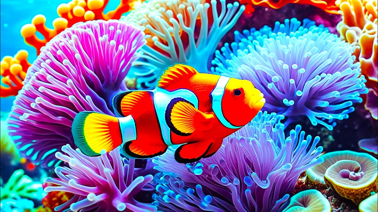 The Best 4K Aquarium - Explore the Stunning World of Sea Jellyfish and Beautiful Coral Reef Fish.#76