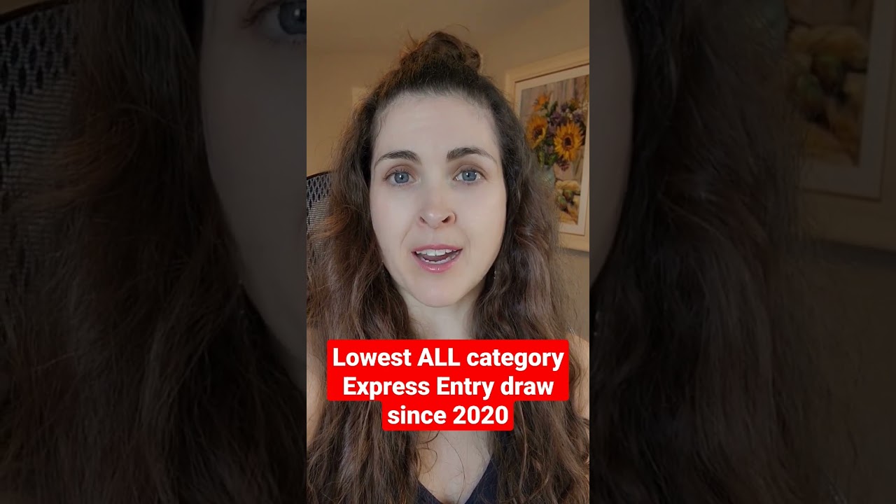 Lowest all category #expressentrydraw since 2020 #canadaimmigrationnews #expressentry #shorts