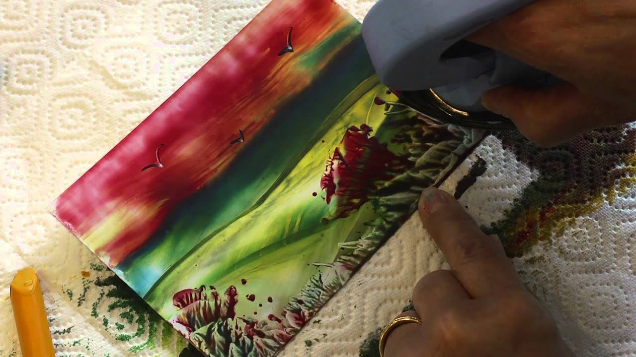Encaustic -- Workshop, Folge 5/6: Küstenlandschaft ... mit Ulrike Kröll