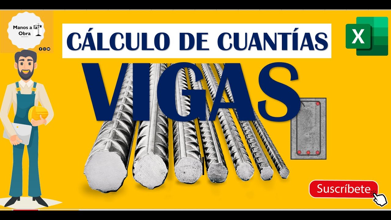 CÁLCULO DE CUANTÍAS - VIGA SIMPLEMENTE ARMADA - PLANTILLA Nº P-02