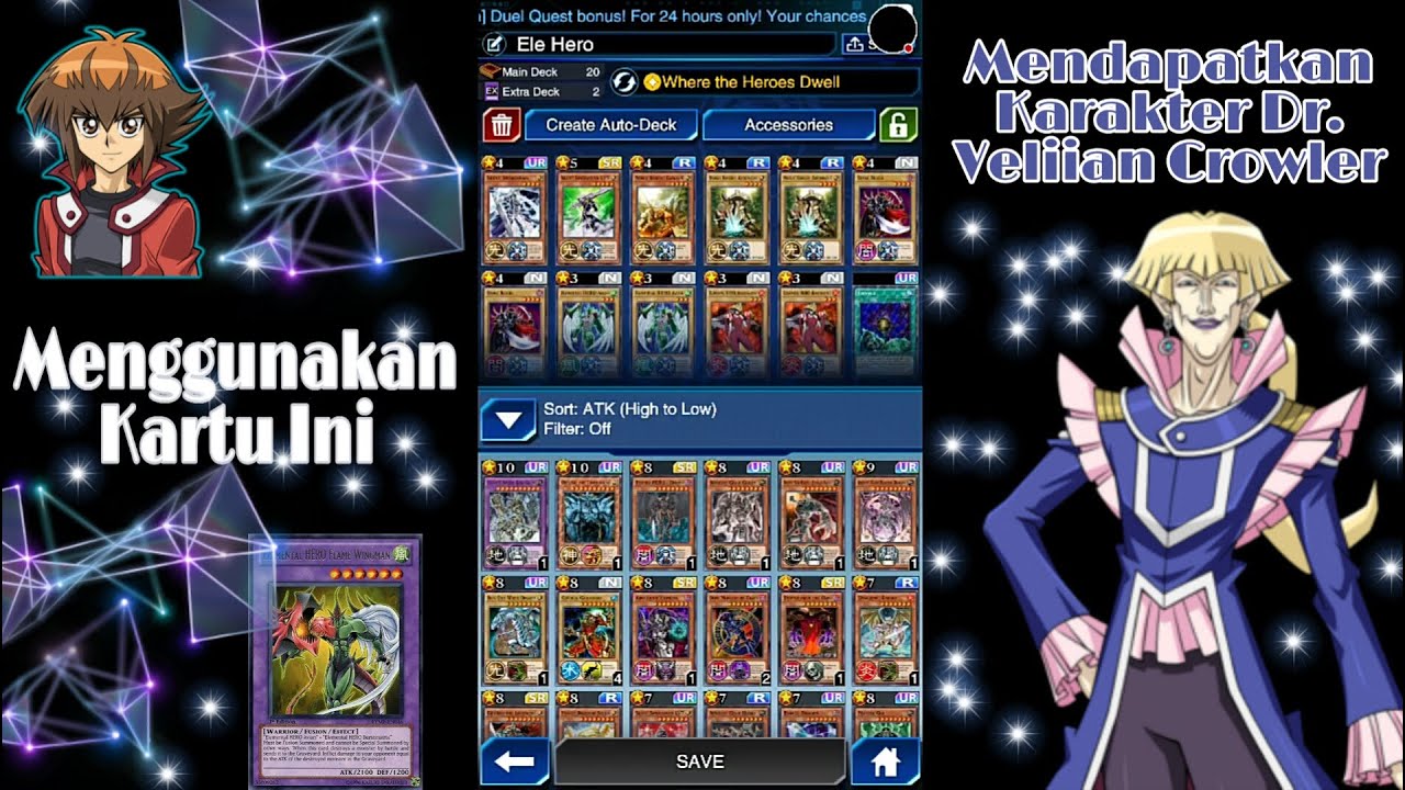 Cara mendapatkan karakter Dr.Vellian Crowler di Yugioh Duel Links - Inflict 2000 effect damage