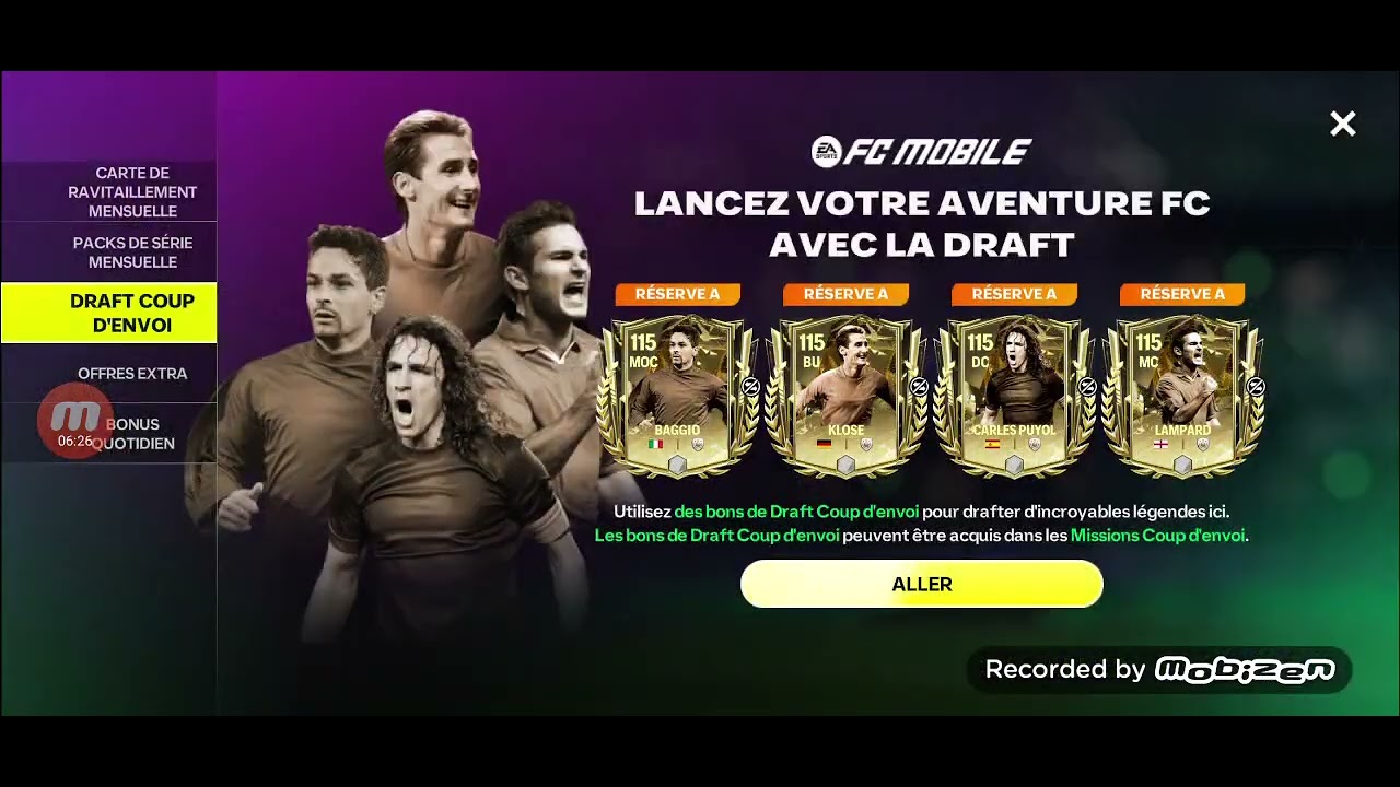 Je joue à FC mobile