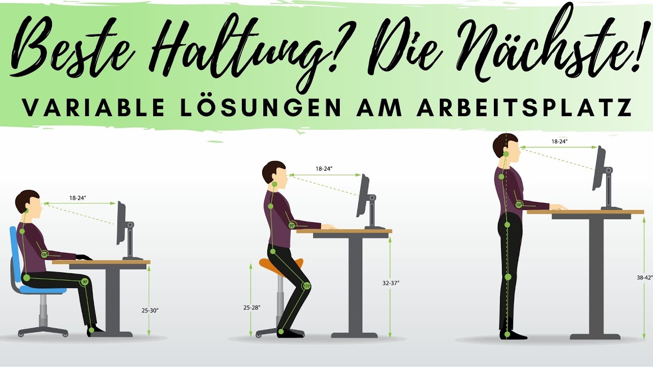 Die beste Haltung ist immer die Nächste - variable Lösungen am Arbeitsplatz (Stehtisch / Ergonomie)