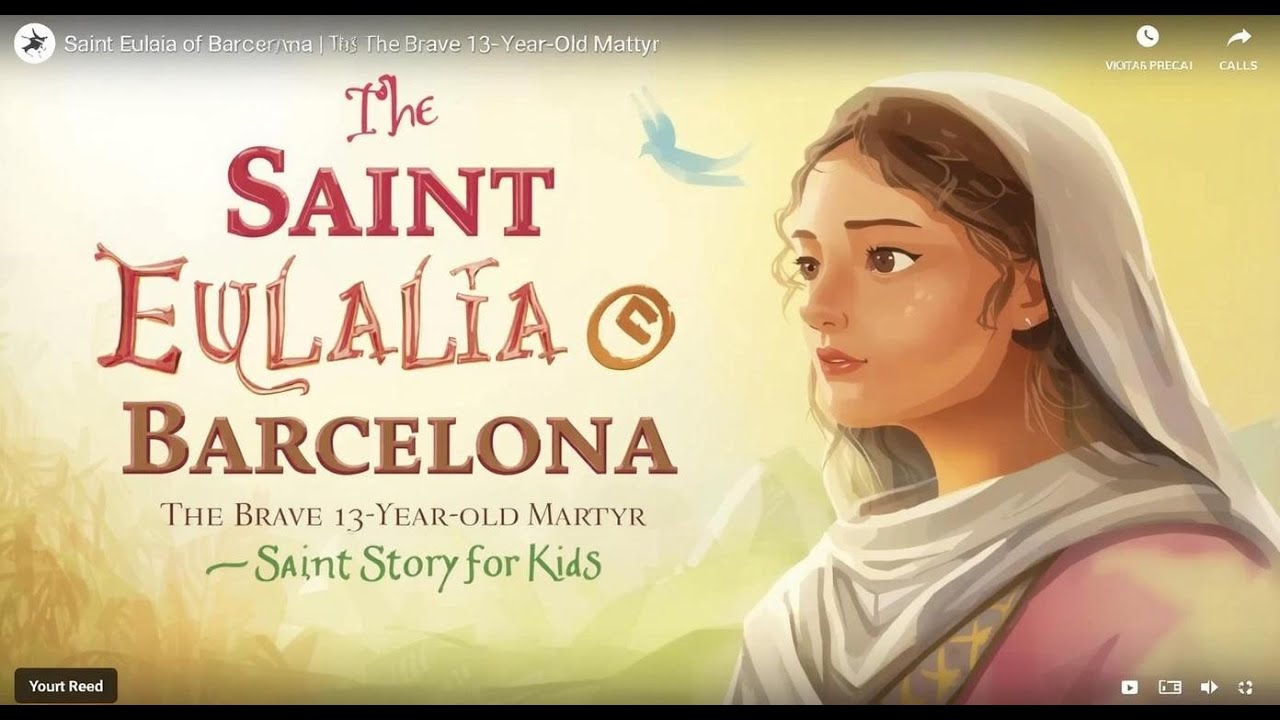 Saint Eulalia of Barcelona | The Brave 13-Year-Old Martyr | Saint Story for Kids (February 12th)