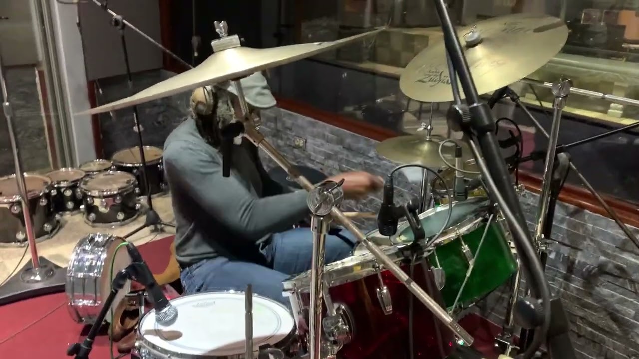 Studio vibes with Sly Dunbar