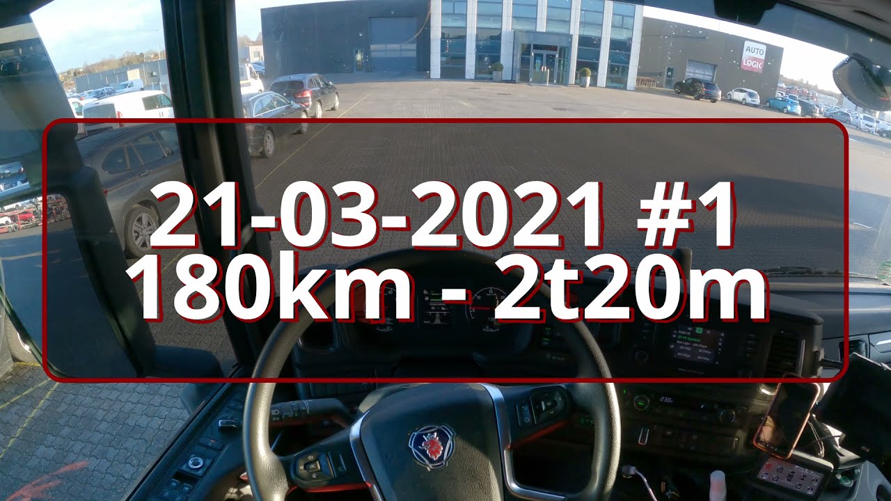 PoV Driving Scania P410 - 180km - 21-03-2021