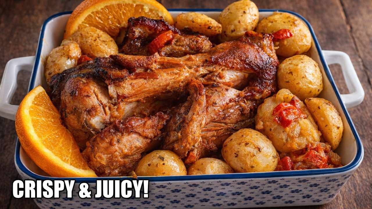 Crispy Air Fryer Pork Roast + Golden Potatoes | Easy Dinner!