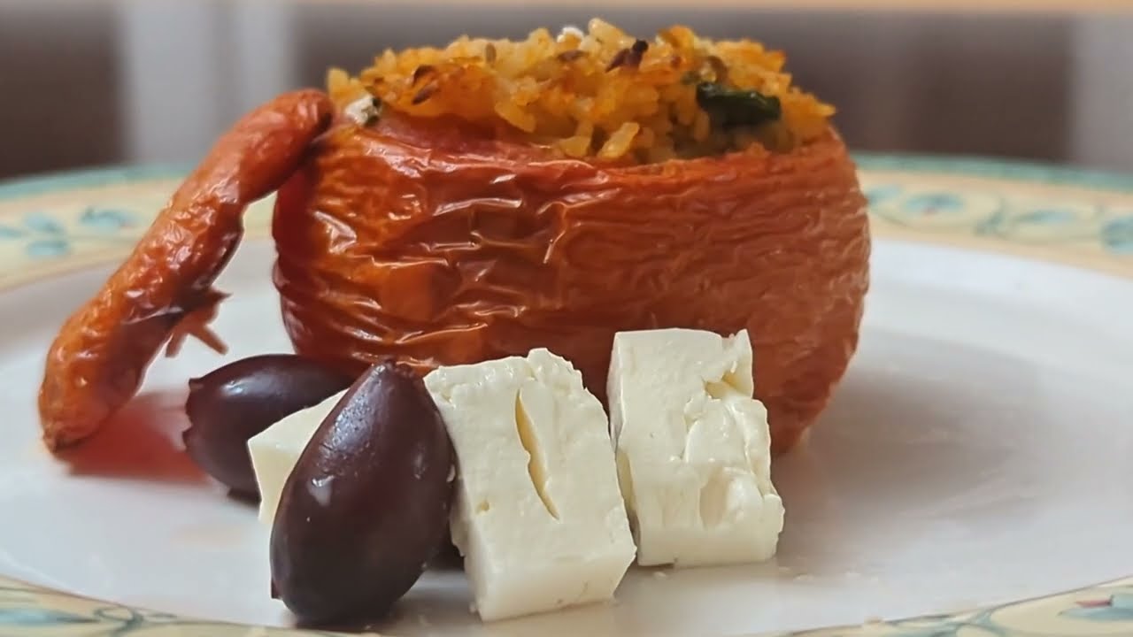Try This Easy Stuffed Tomatoes Recipe! (Gemista)