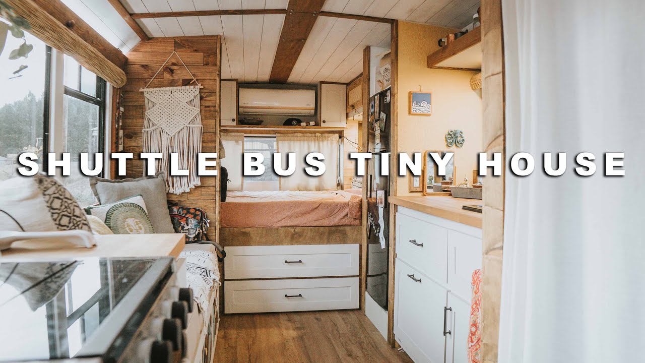 Shuttle Bus Tiny House Tour