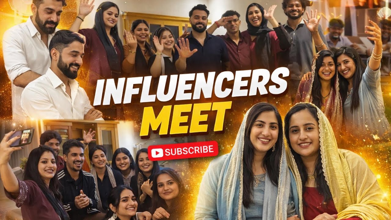 INFLUENCERS MEET🫶| BIG DAY❤️| CELEBRETIES