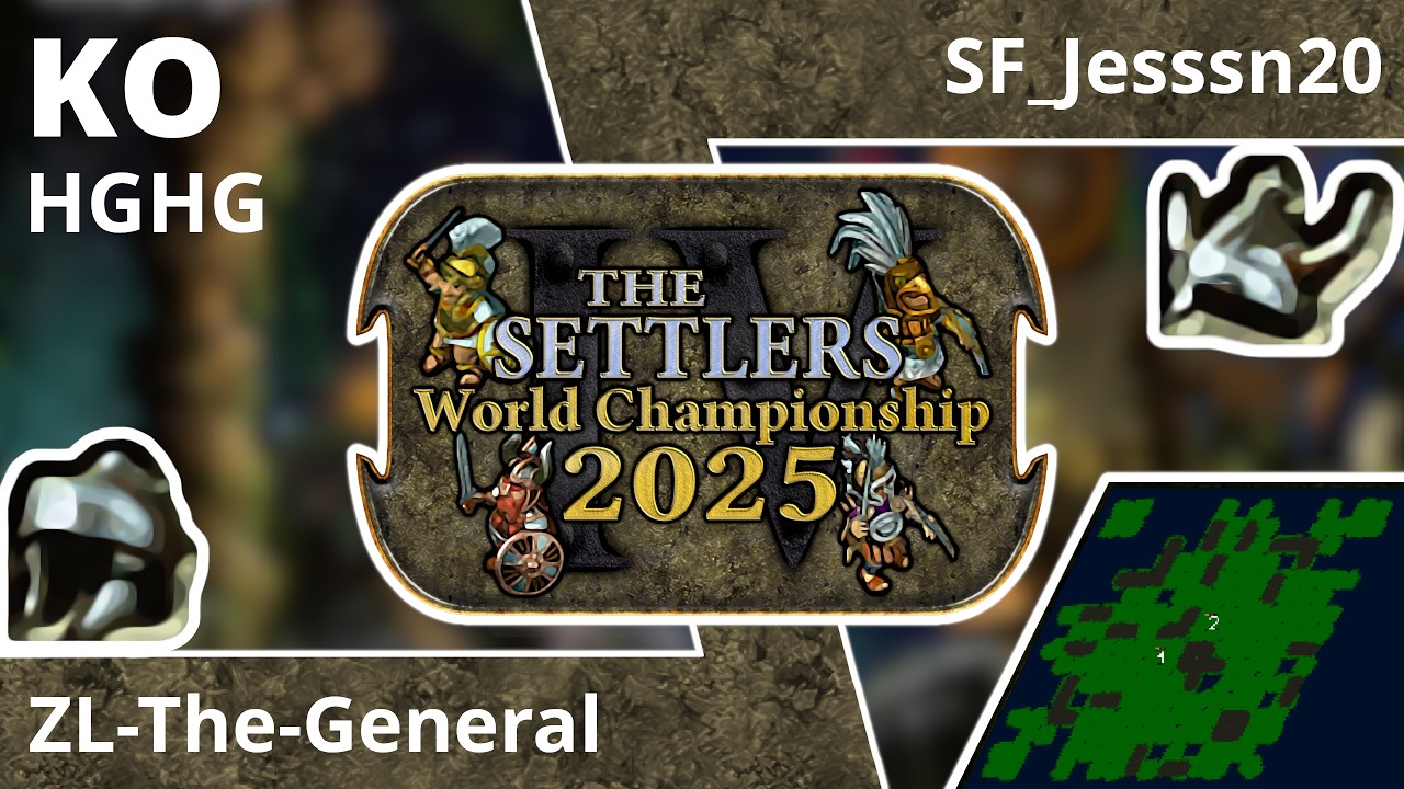 [DE] ZL-The-General vs SF_Jesssn20 | Spiel 2 | 8tel Finale | Die Siedler IV Weltmeisterschaft 2025