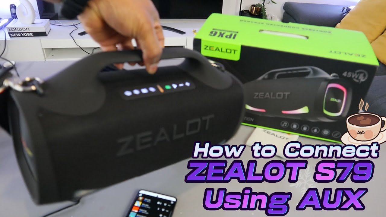 How To Connect ZEALOT S79 SPEAKER To Phone Using  AUX and Incredible Audio Demonstration!!