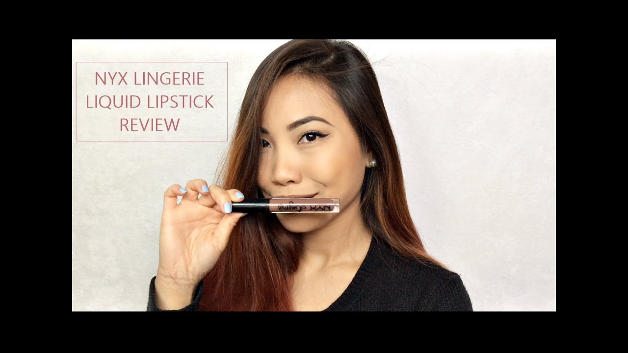 NYX LINGERIE LIQUID LIPSTICK REVIEW! | 2016