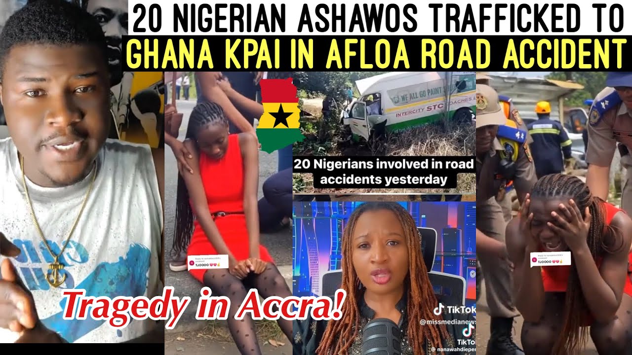 TRAGEDY‼️😭 20 NIGERIAN OLOSHOS GIRLS TR@FFICKED TO GHANA KPAI AT AFLOA ROAD ACC!DENT 