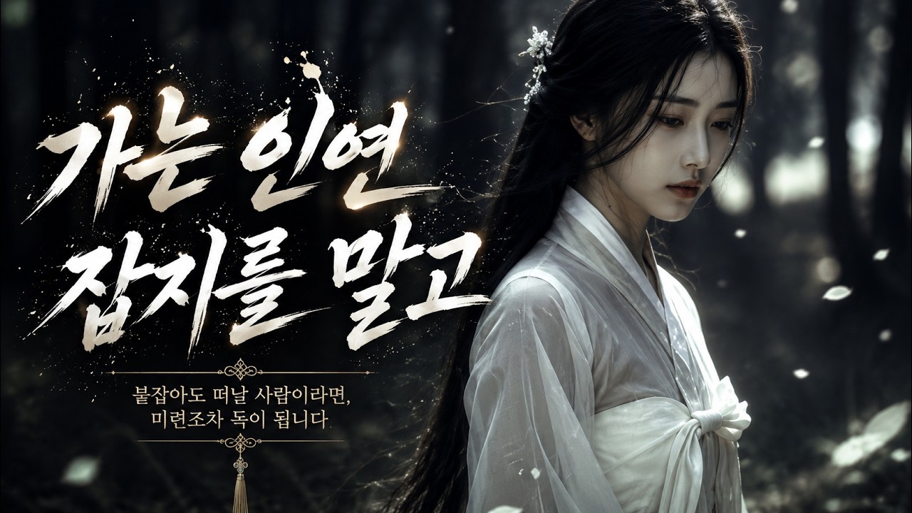 [ MV ] 가는 인연 잡지를 말고ㅣ사극 OSTㅣ서정적인 국악발라드ㅣ힐링음악ㅣ잠안올때ㅣ노래명곡ㅣ조선팝ㅣ퓨전ㅣ위로ㅣ새벽감성ㅣK판타지ㅣ국악 OSTㅣ애절한ㅣ감성뮤비ㅣ가사ㅣ이별ㅣ눈물ㅣ