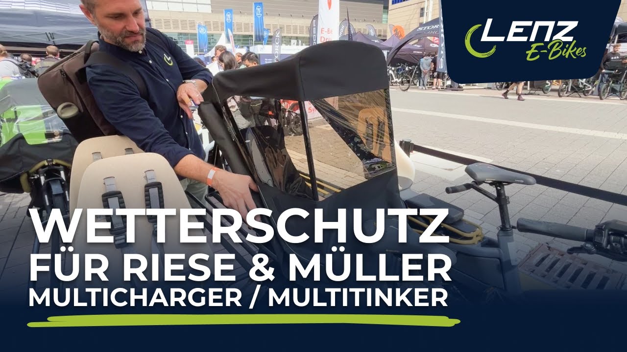 Riese und M&uuml;ller Neuheiten 2025: Wetterschutz f&uuml;r Multicharger & Multitinker 2025 | 🚲 LENZ E-Bikes
