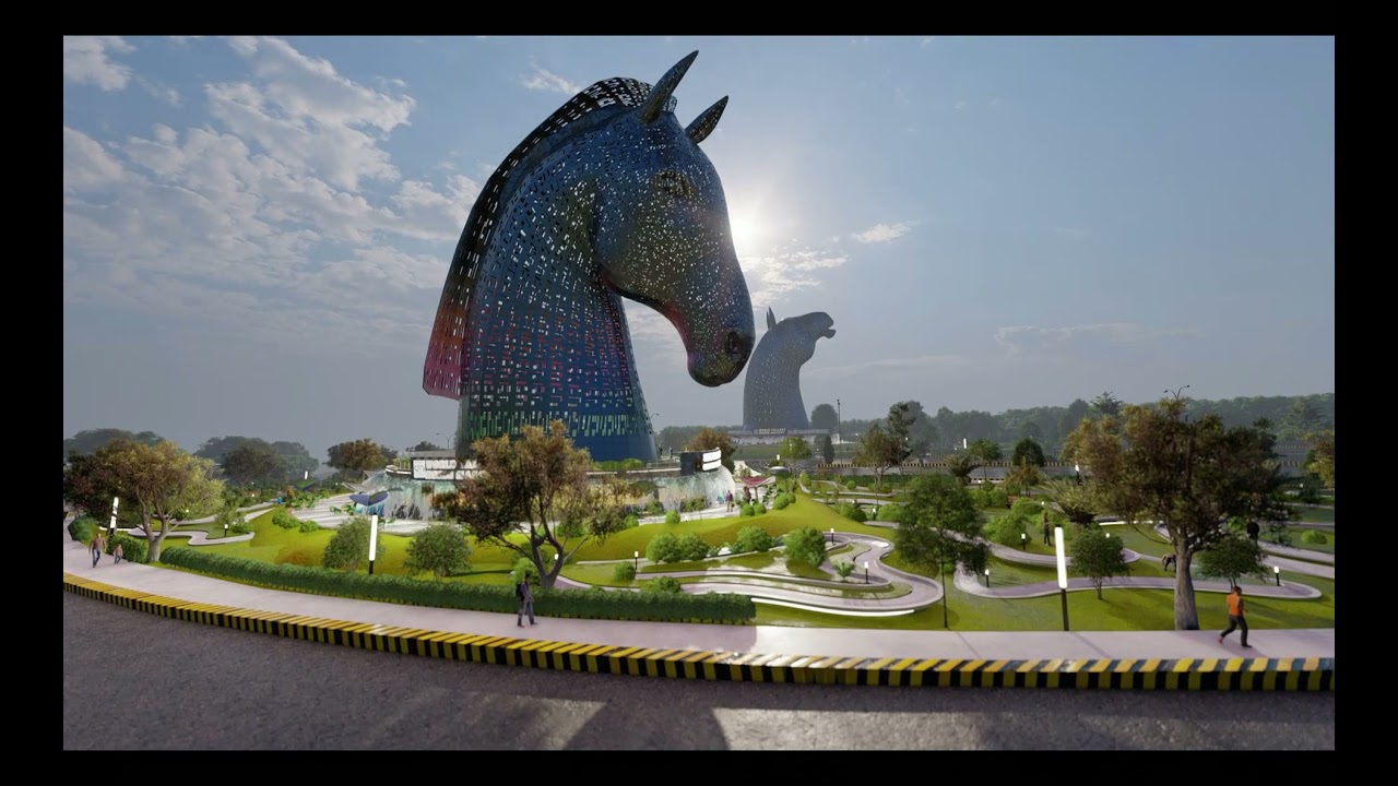 Blue World City - Horse Mascot Animation