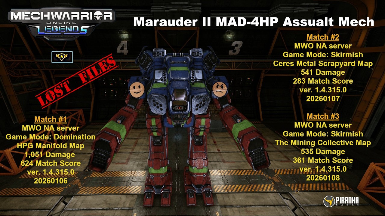 🤖 MechWarrior Online - Marauder II MAD-4HP, Assault Mech - 48 SRM's of gifting 🚀😏
