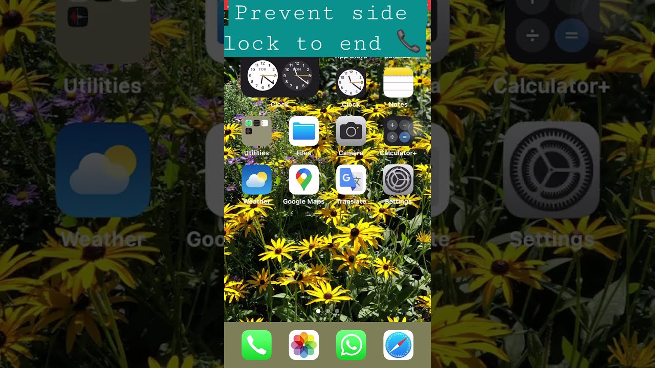 How to prevent side button to end call? 📞 #iphone #iphonesettings
