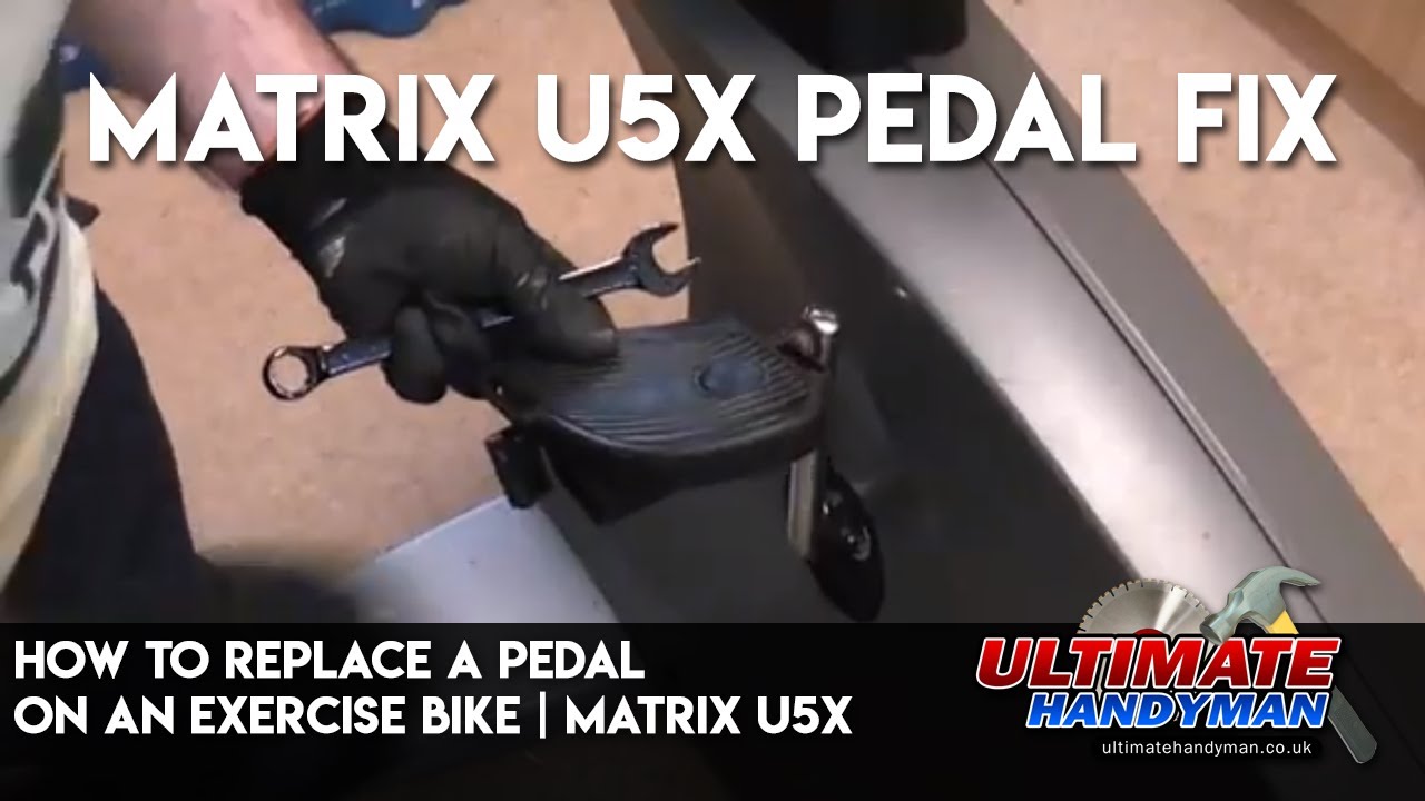 How to replace a pedal on an exercise bike | Matrix U5X