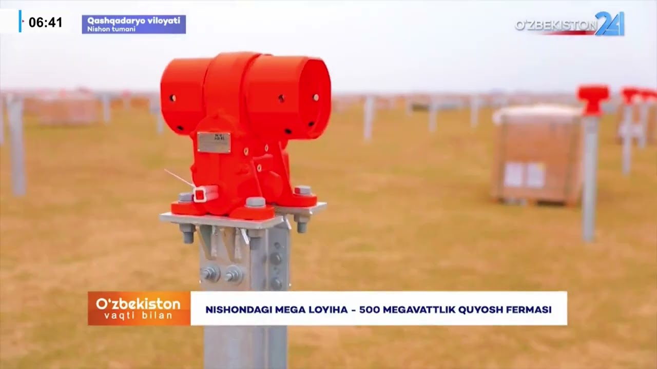 O’zbekiston vaqti bilan | Nishondagi mega loyiha - 500 megavattlik quyosh fermasi — mtrk.uz