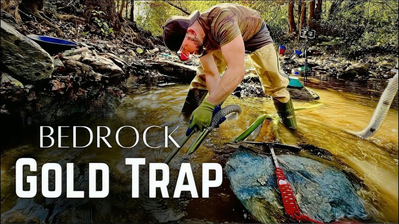 Dredging Bedrock Crevices for Gold /Gold Prospecting for Flour Gold!!