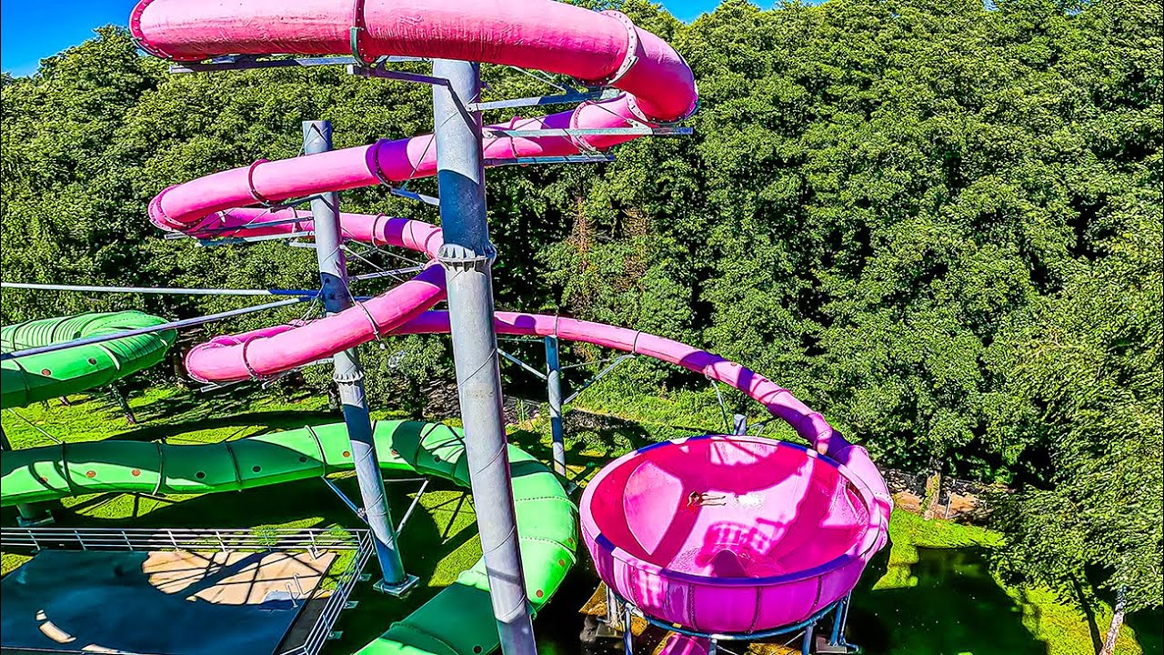 Speed MASTER Space Bowl Water Slide at Waterpark Zalakaros