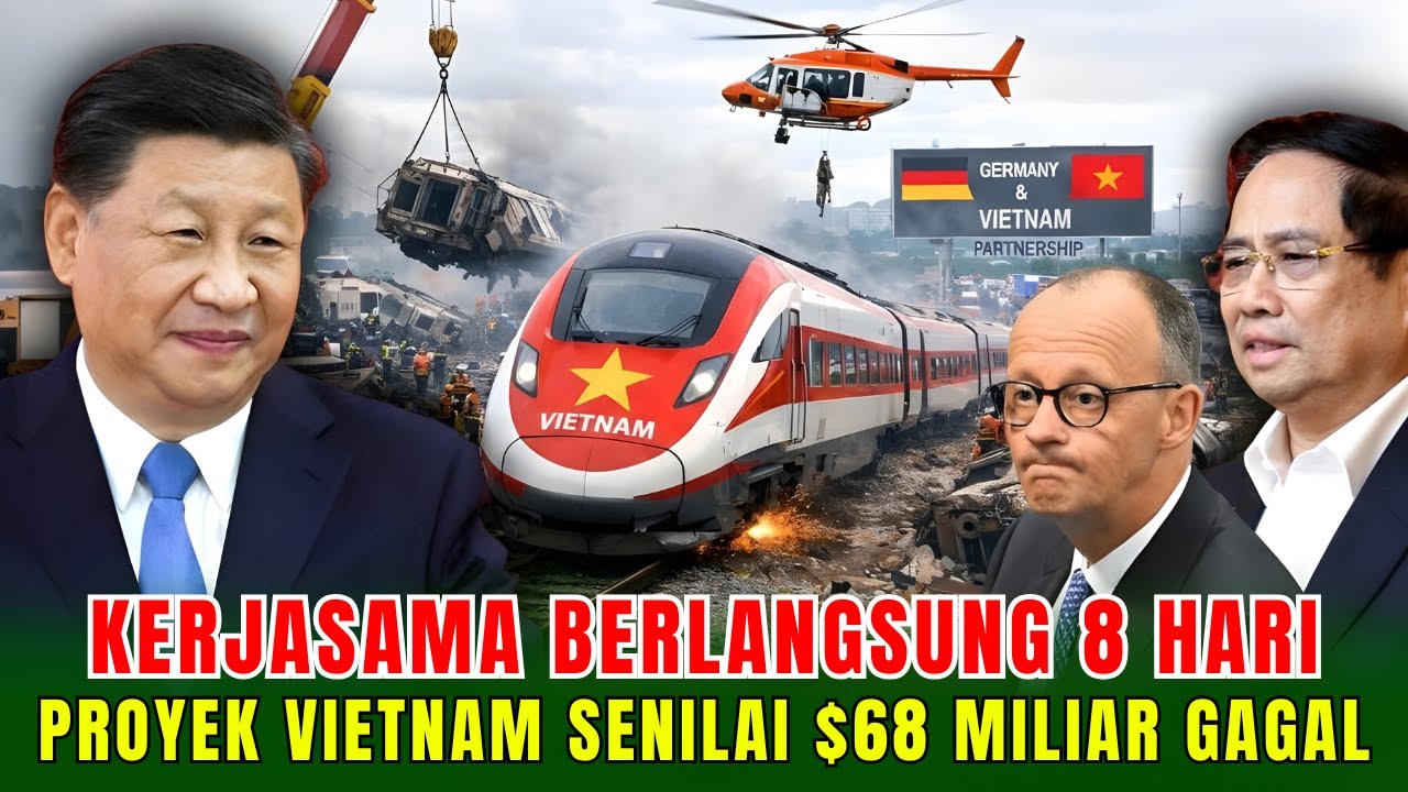 Baru 8 Hari! Proyek Kereta Api Vietnam $67 Miliar Hancur Gara-Gara China