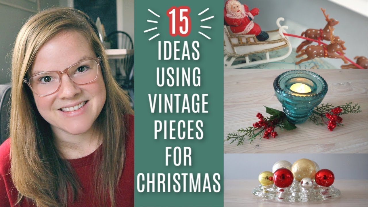 15 Unique Ideas:  Vintage Pieces In Christmas Decor