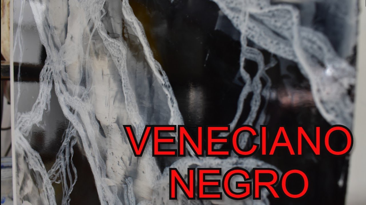 ESTUCO VENECIANO COLOR NEGRO Y BLANCO