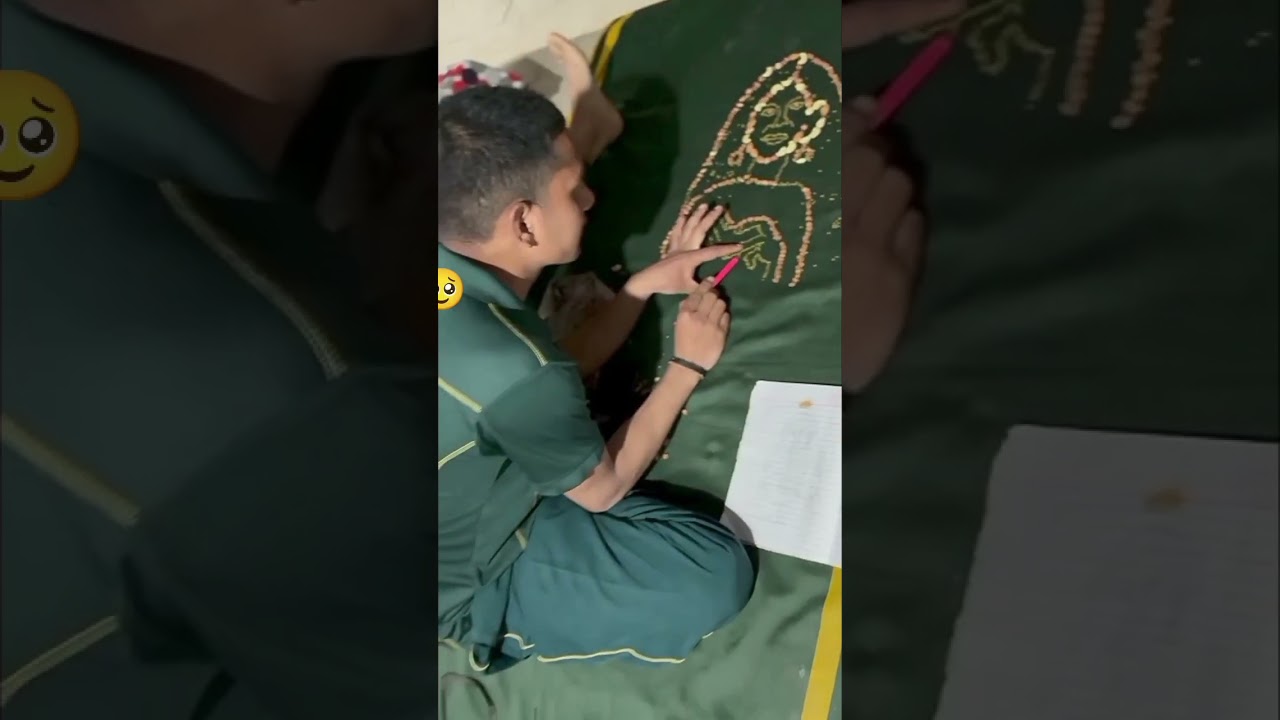 Soldier Creates Girlfriend’s Portrait with Dry Fruits – Heart Touching Art ❤️