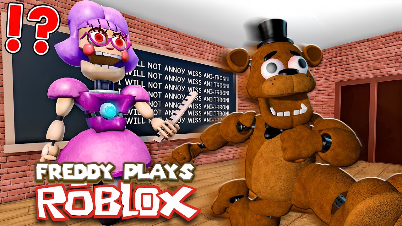 ESCAPE MISS ANI TRON'S! | Freddy Plays - Roblox Miss Ani-Tron's Detention