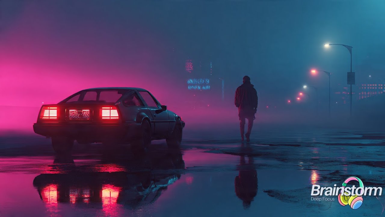 Retro Synthwave Study Music - Brain Power & Focus (2 Hours)