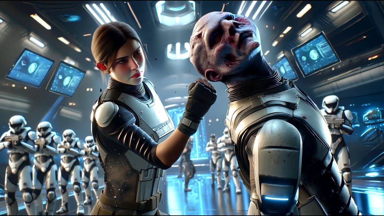 The Alien Instructor Slapped the Human Cadet — She Knocked Him Out Before the Class Could React HFY