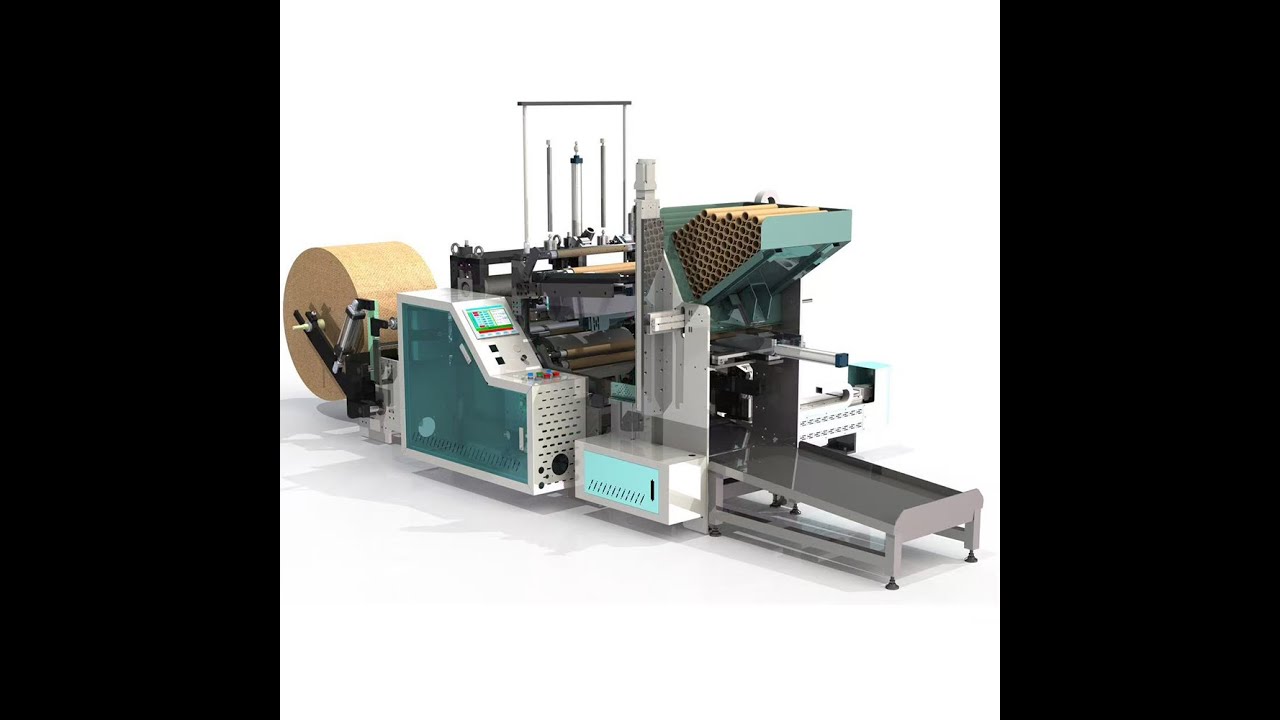 AMCXMQ 550 Full automatic honeycomb paper making machine Operation