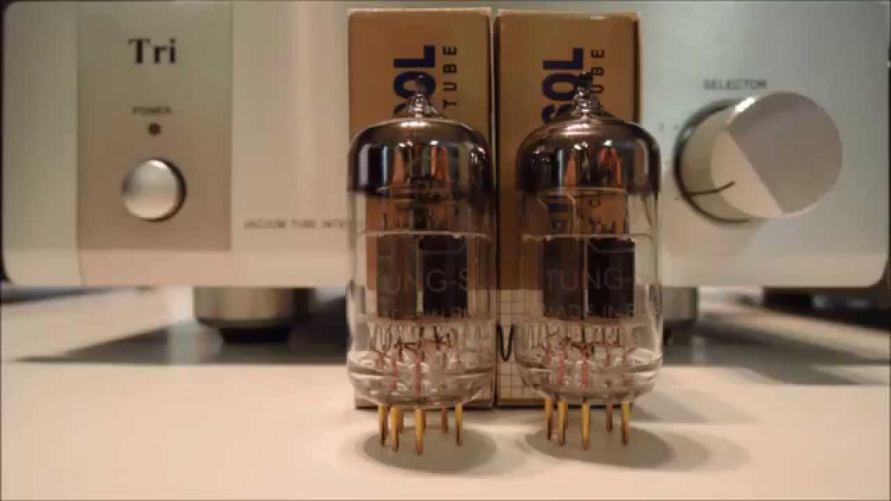 12AX7 GOLD PIN COMPARISON （TUNG-SOL JJ EH）