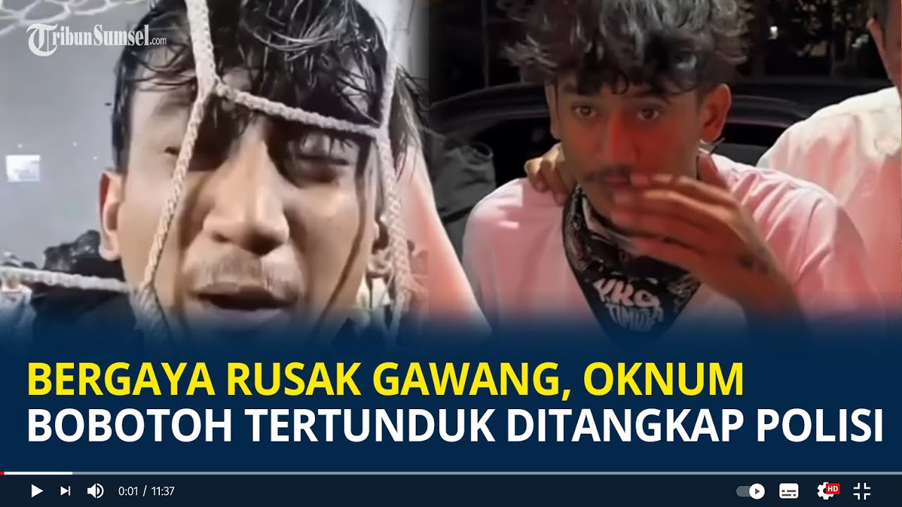 Awalnya Bergaya Rusak Gawang, Oknum Bobotoh Tertunduk Ditangkap Polisi