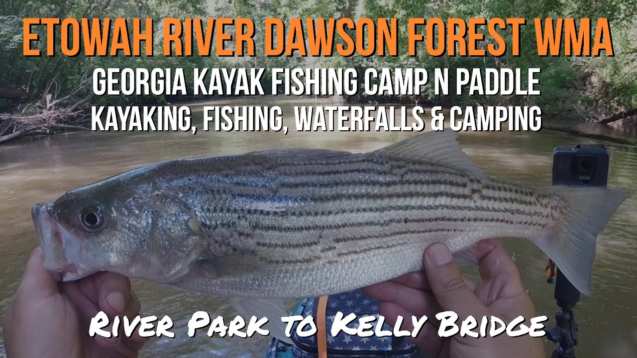 Kayak Fishing Dawson Forest on the Etowah River - River Park to Kelly Bridge