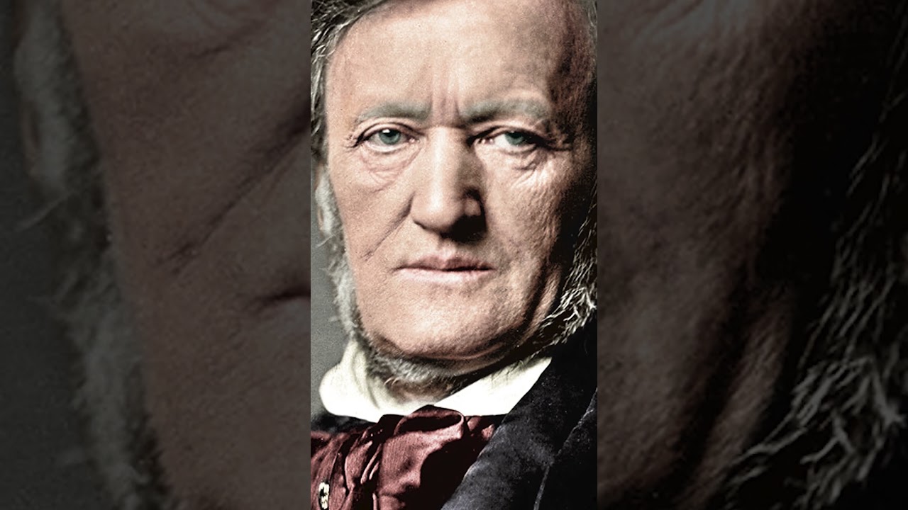 Richard Wagner portrait transition to a colourized photograph. IG: @fandinochiarc