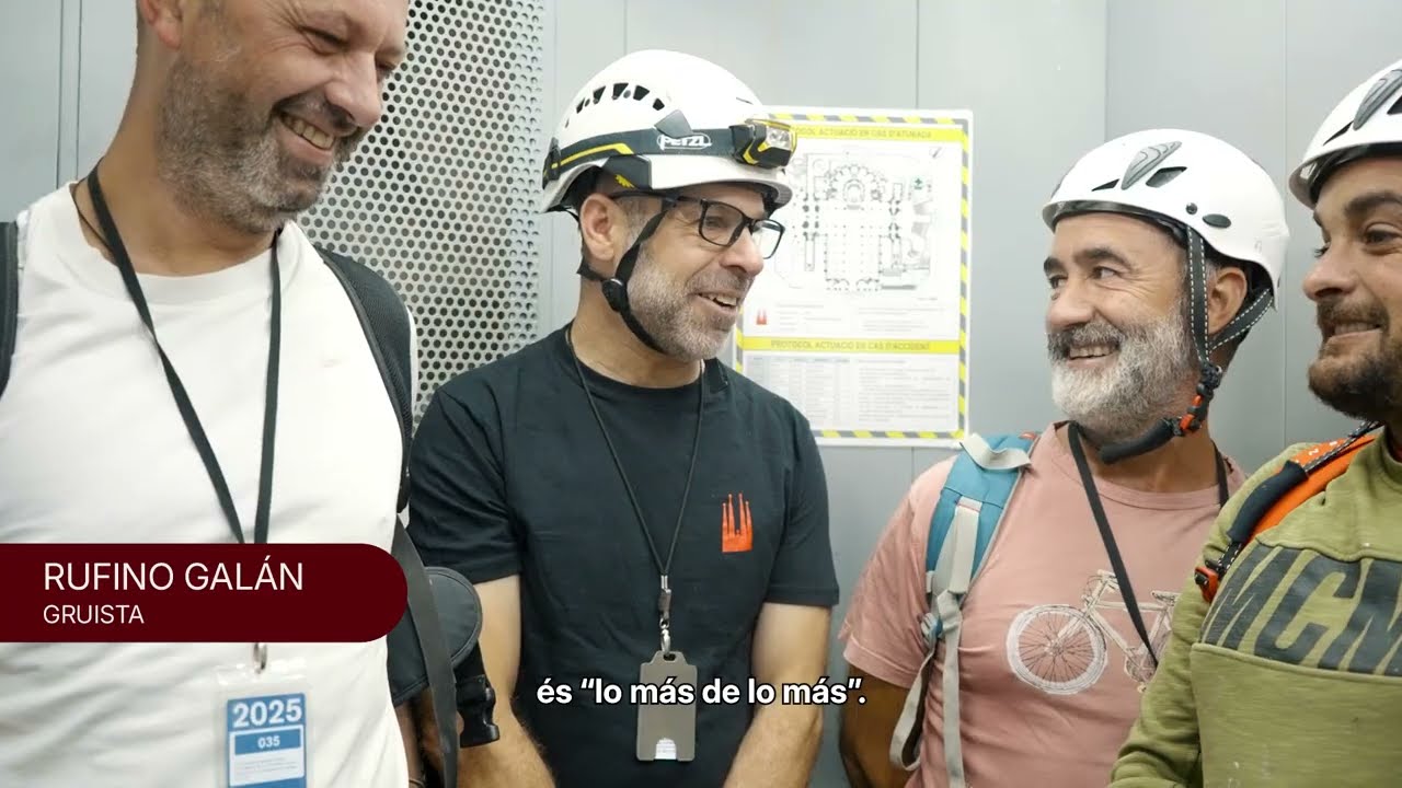 Gruistes de la Sagrada Família: «Veure com creix l’obra ens omple d’orgull»
