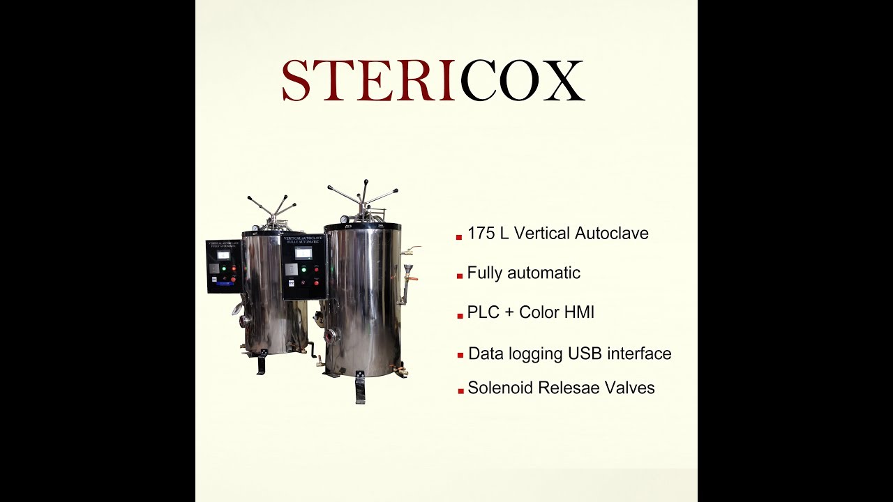 175 L Fully Automatic Vertical Autoclave for Hospital
