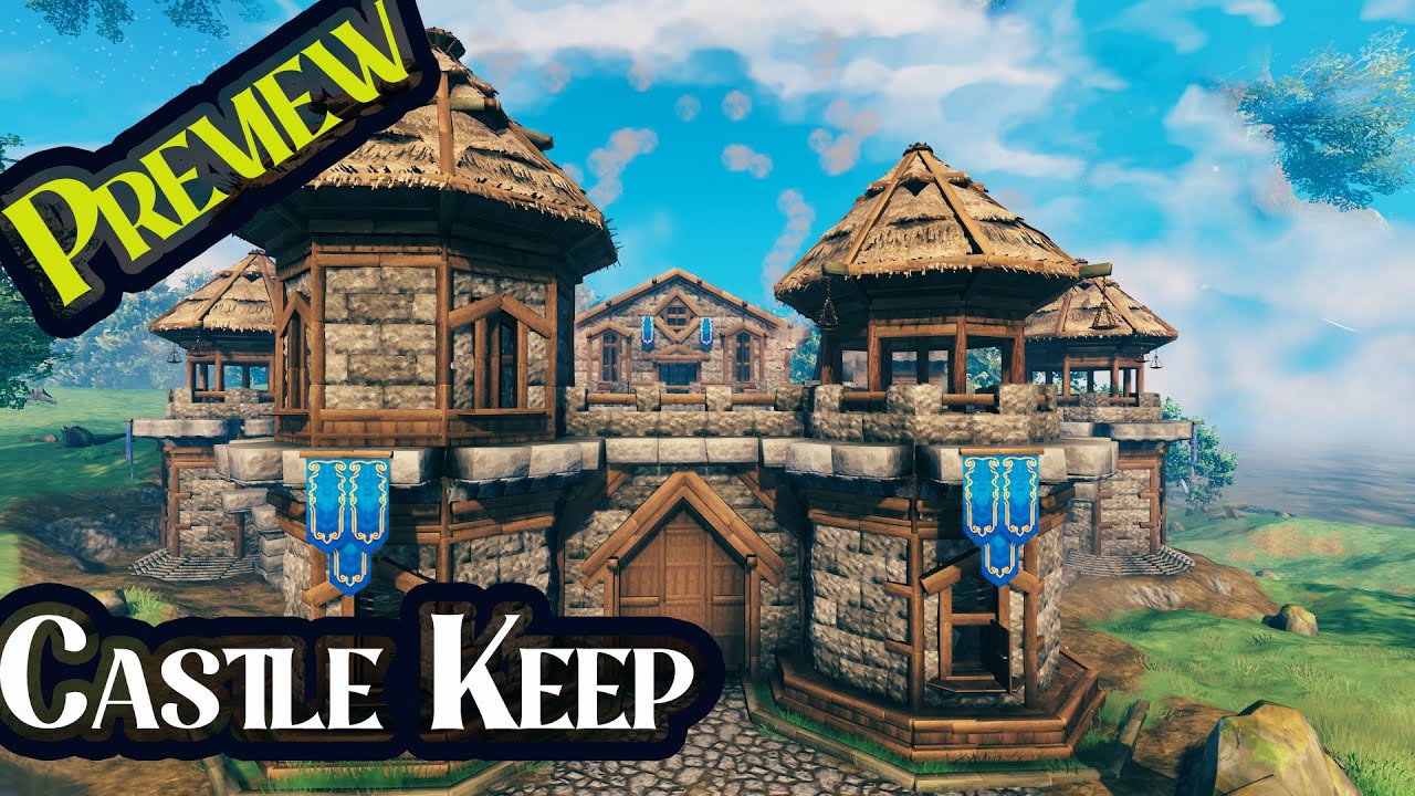 Valheim how to build a Castle  build preview